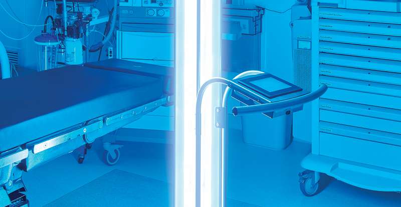 UVDI-360 Room Sanitizer Disinfecting an Operating Room